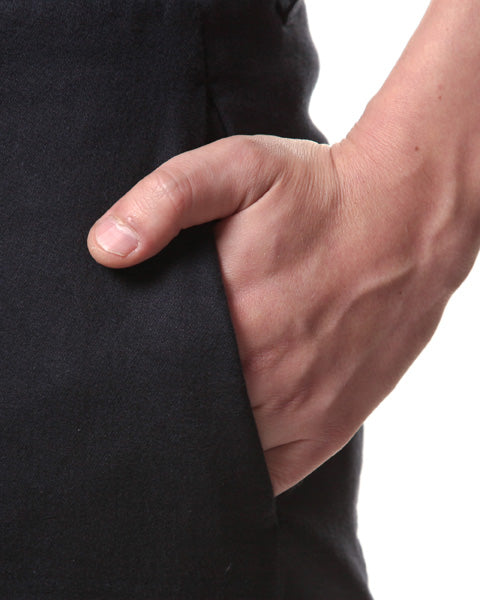 ニットライクデニム 変型サルエルパンツ