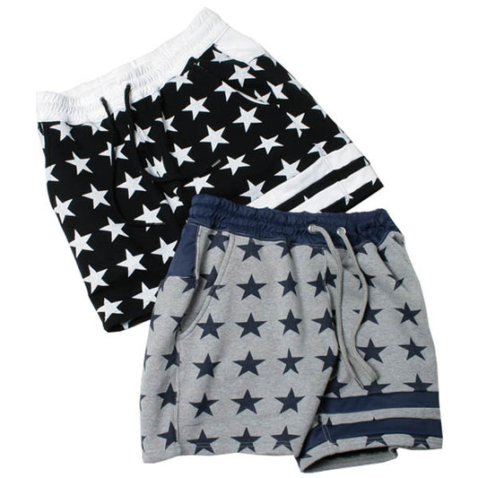 sweat short pants (star pattern)