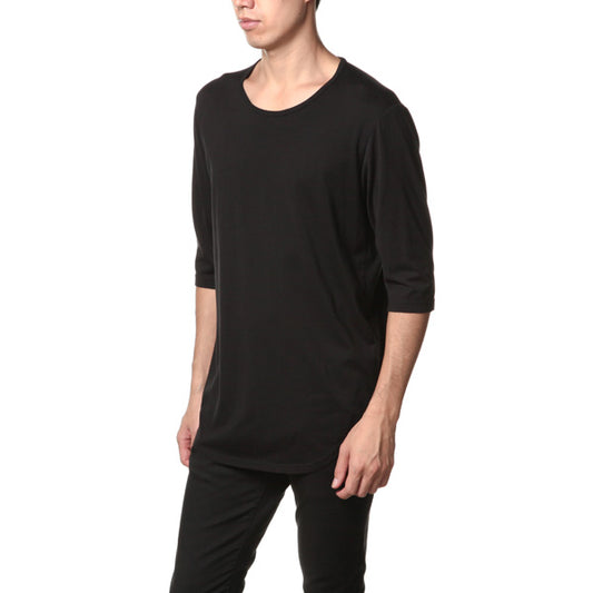 80/2度詰天竺 クルーネック7分袖