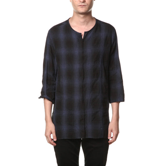 Li/Coシャンブレーオンブレーチェック ロングチュニック