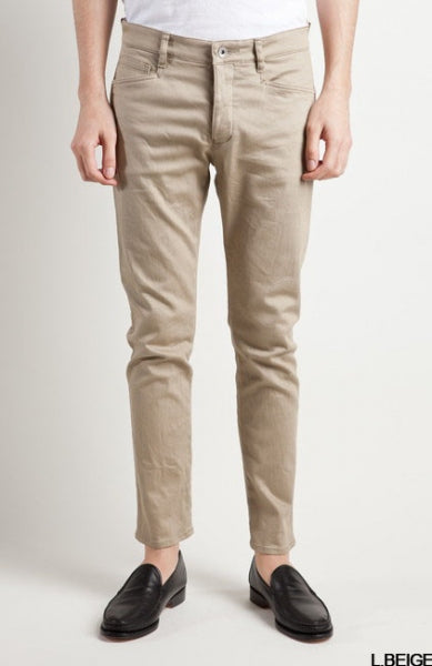 ストレッチカツラギ アンクルカットスリムパンツ