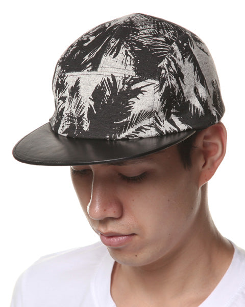 Li/Coストレッチ度詰天竺リーフpt ジェットキャップ