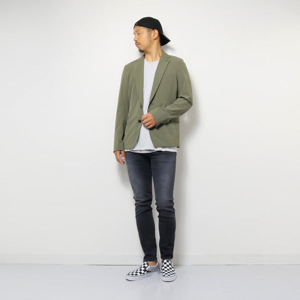 Ny/Co 2WAYストレッチタフタ テーラードジャケット