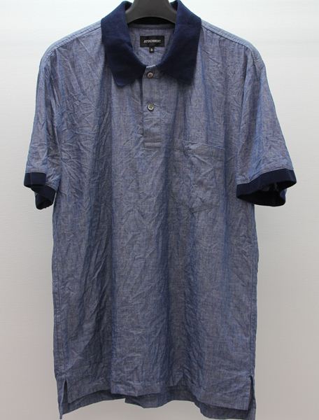 インディゴシャンブレー プルオーバーシャツ S/S