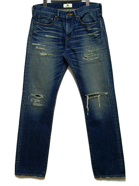 used workers crash denim pants