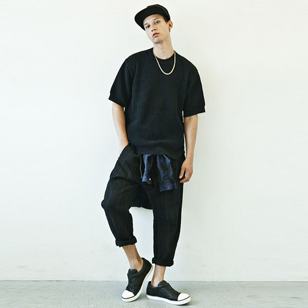Li/Coシャンブレーオンブレーチェック レギュラーカラーシャツL/S