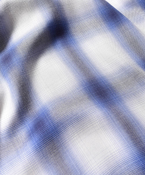 Rayon Ombre Check Loose Work SH