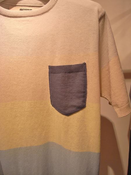 パネルボーダーニット Tシャツ