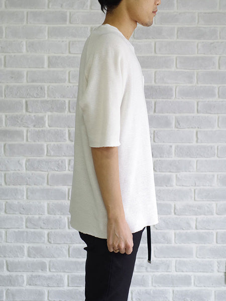 HARF RIB KNIT 5分袖