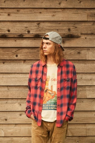 RAYON TWILL OMBRE CHECK SHIRTS