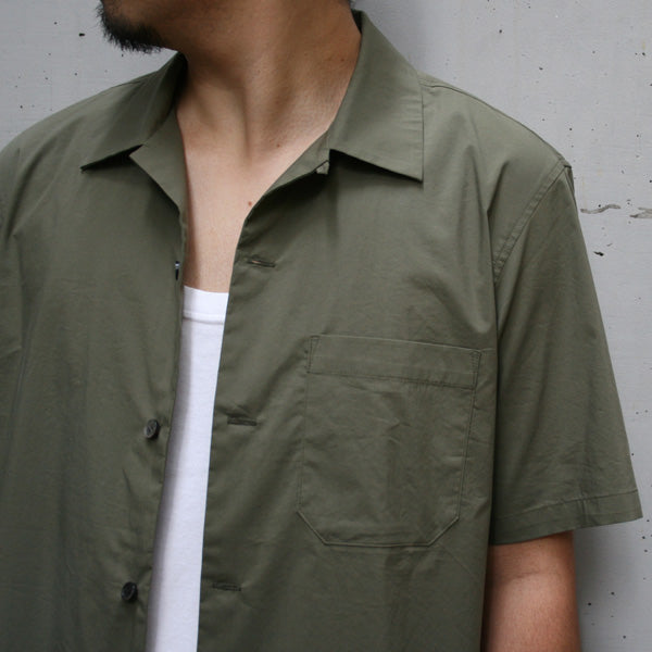 CTタイプライターストレッチ オープンカラーシャツS/S