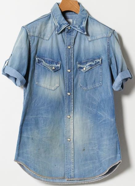 6oz WESTERN SHIRTS WR 1st S/S VINTAGE WASHED