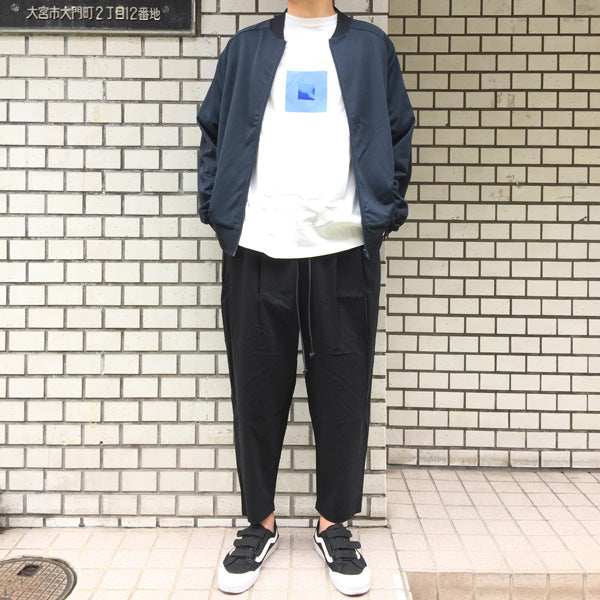 TRACK JACKET NYLON COTTON JERSEY