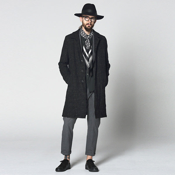 C/W/H/Li和紙ツイード ステンカラーコート