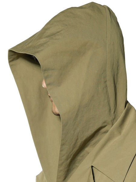 ハイカウントラバークロス フーデッドコート