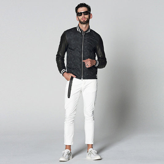 スター柄エンブロイダリーキルト スタジャン