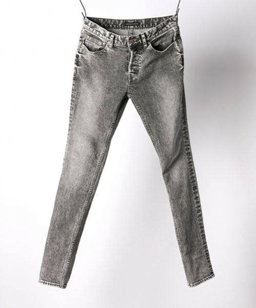 STRETCH DENIM x CHEMICAL WASH SKINNY LEG