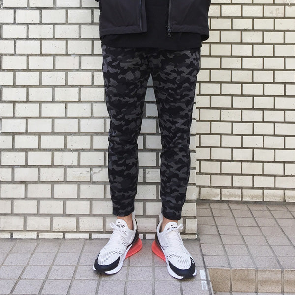 プリントダブルジャージ ジョガーパンツ