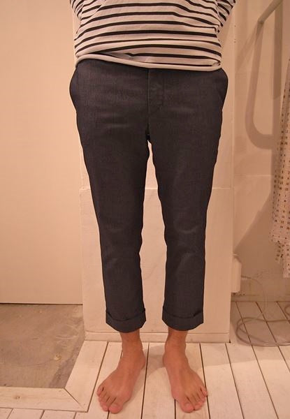 ジェギンスデニム クロップドスラックス