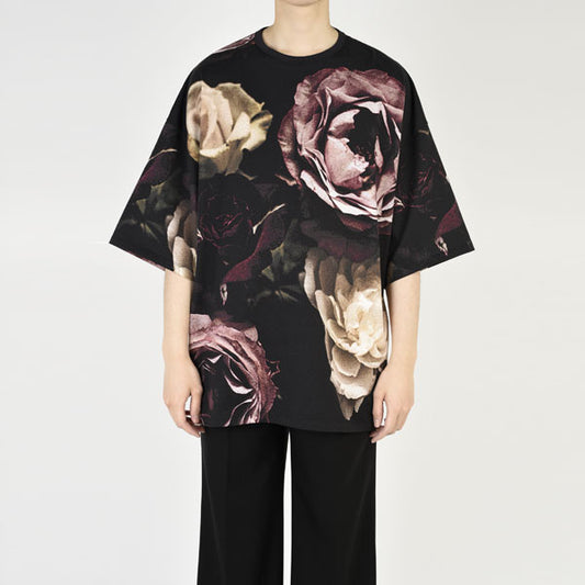 SUPER BIG T-SHIRT 30/1 T-CLOTH INKJET (BIG ROSE)