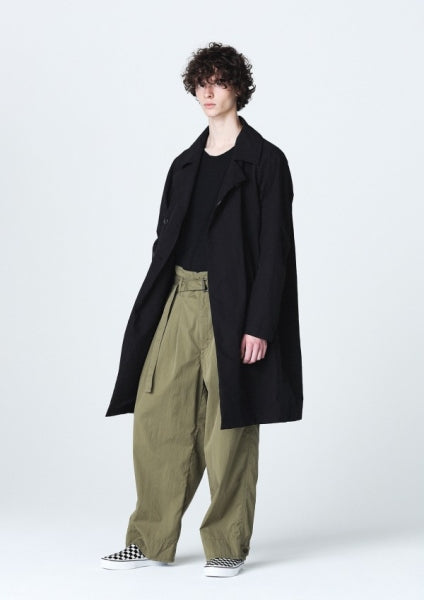 C/Nオックス ベルト付ハイウエストワイドパンツ