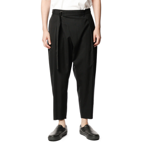 強撚ギャバ ベルト付ラップパンツ