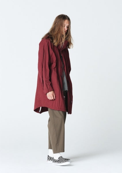 強撚ギャバ ベルト付きワイドテーパードパンツ