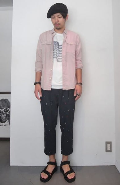 ステンシルプリント TEE (FLAG)