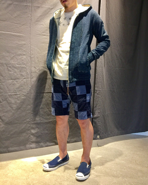 PATCHWORK CORDUROY SHORTS