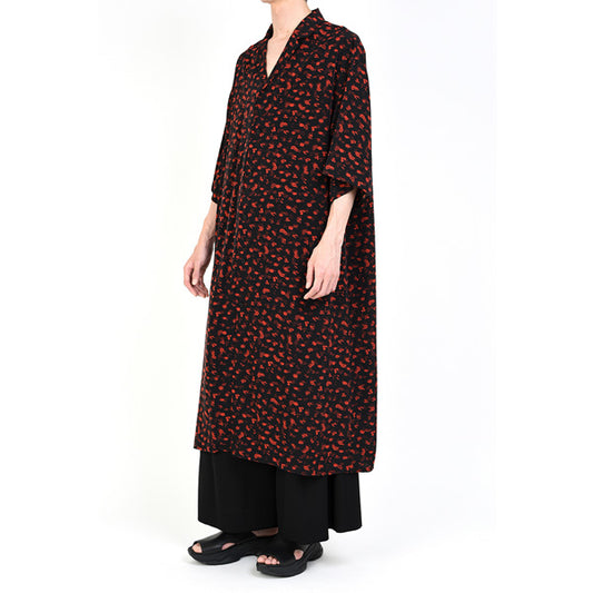 DECHINE LONG SHIRT INKJET HAZED FLOWER