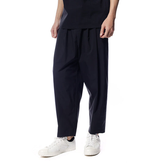 CTタイプライターストレッチ テーパードワイドパンツ