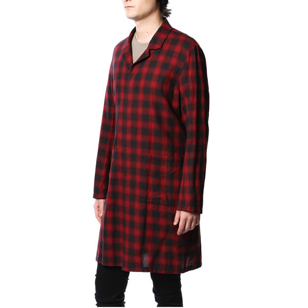 オンブレーチェックコンパクトネル ワークコート