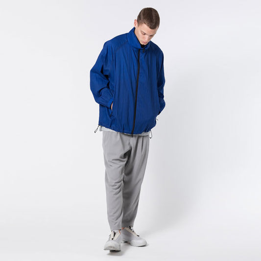 塩縮ナイロンリップ スタンドカラーブルゾン