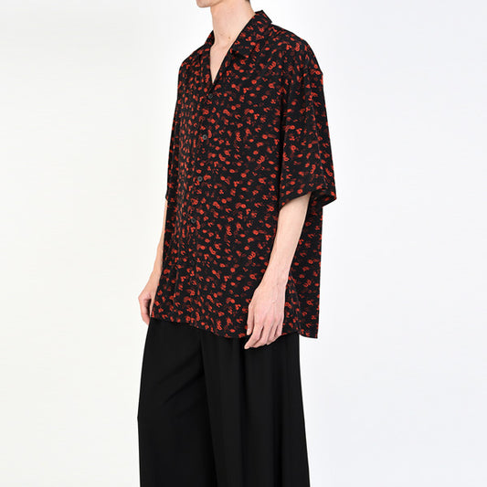 DECHINE BIG S/S SHIRT INKJET HAZED FLOWER