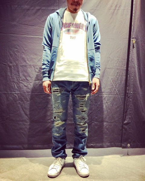 DENIM 5P PANTS CRASH