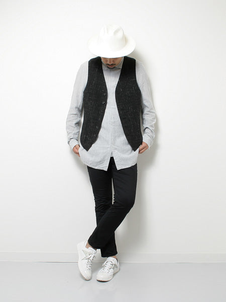 ZW/Li/He絣トロ ベスト