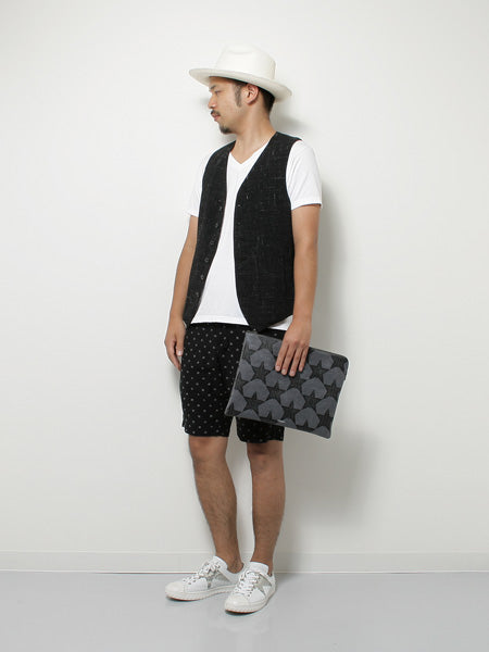 ZW/Li/He絣トロ ベスト