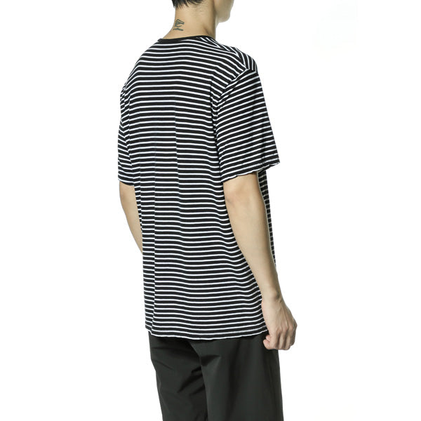 フレスカボーダー天竺 クルーネック半袖