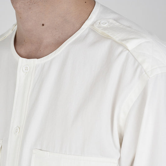 COLLARLESS ARMY SHIRT