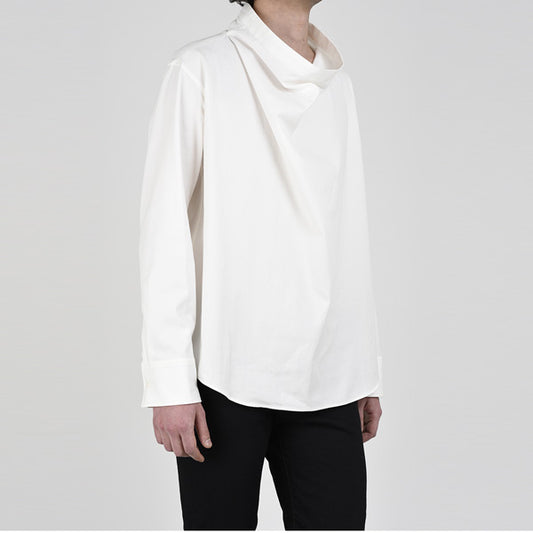 PULLOVER DRAPE SHIRT