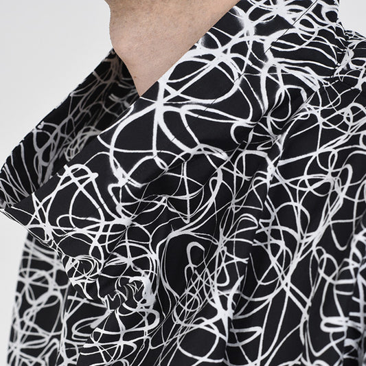 PULLOVER DRAPE SHIRT SPRAY