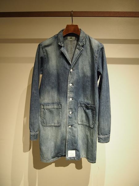 washed denim long shirts