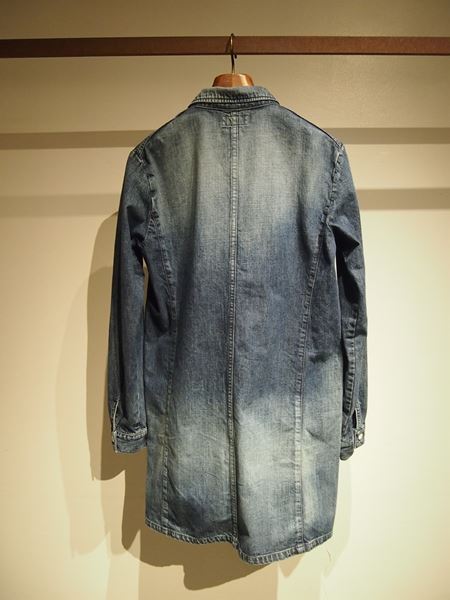 washed denim long shirts