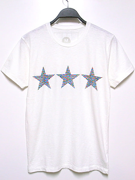 short sleeve vintage style t-shirts (star beads)
