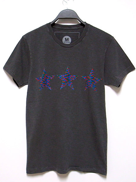 short sleeve vintage style t-shirts (star beads)