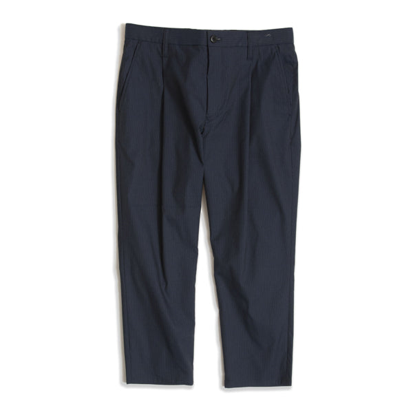 ピンストライプ アンクルカットスラックス