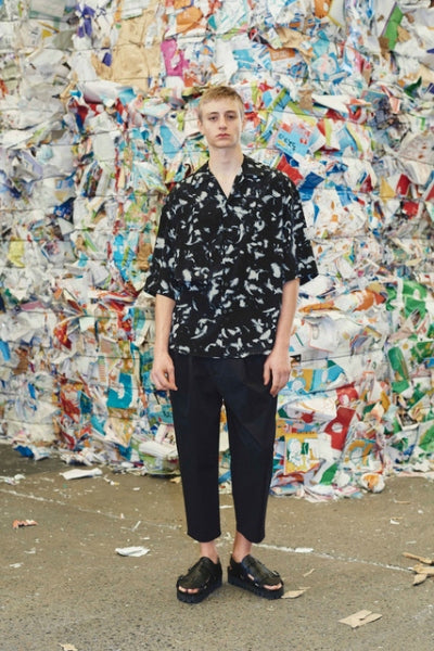 DECHINE BIG S/S SHIRT INKJET FEATHER