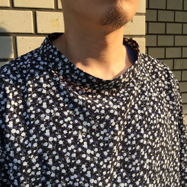 PULLOVER SHIRT DECHINE INKJET SKULL FLOWER