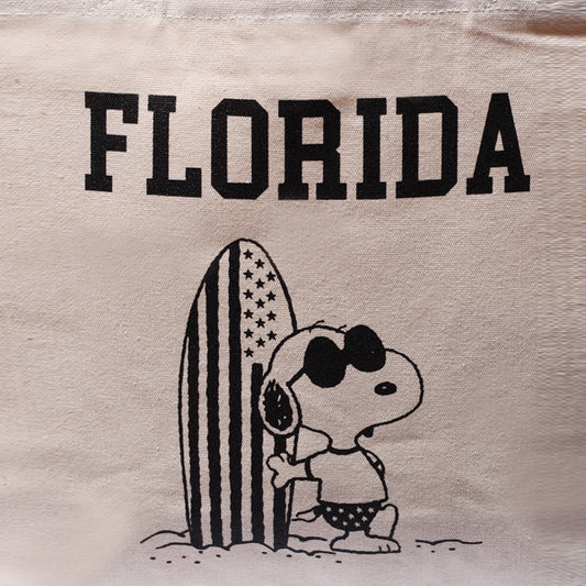 PEANUTSxTMT PIPE HANDLE CANVAS TOTE BAG (FLORIDA)