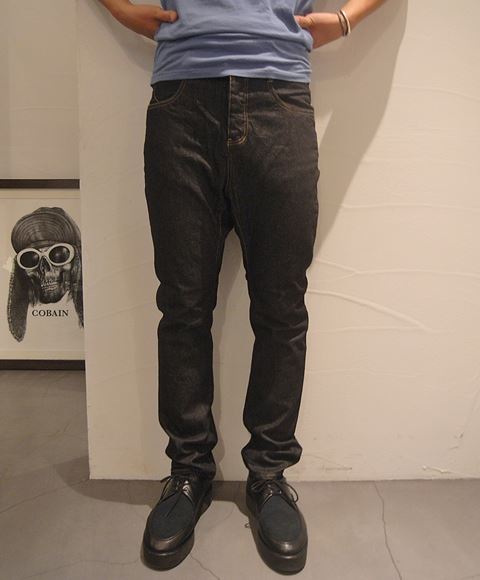 12ozストレッチデニム サルエルパンツ